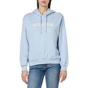 Tommy Hilfiger Dameshoodie met capuchon, blauw (Breezy Blue), XS