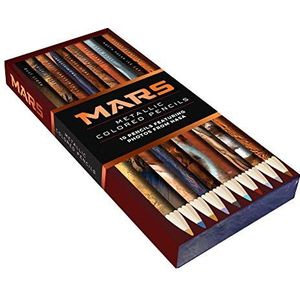 Mars Metallic Colored Pencils: 10 Pencils Featuring Photos from NASA (10 Shiny Multicolor Pencils; Coloring Pencils with NASA Space Theme)