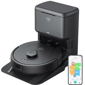 eufy Clean L60 Robot Vacuum Cleaner with Self-Empty Station, Ultra Strong 5,000 Pa Suction, iPath Laser Navigation, For Deep Floor Cleaning, Ideal for Hair, Hard Floors