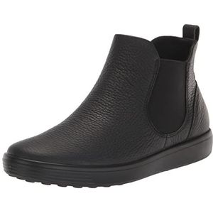 Ecco Dames Soft 7 Chelsea Boot, Zwart, 35 EU