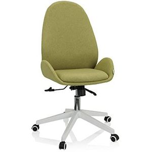 hjh OFFICE 729433 Bureaustoel AVEA I Stof Groen in hoogte verstelbare draaistoel met hoge ergonomische rugleuning