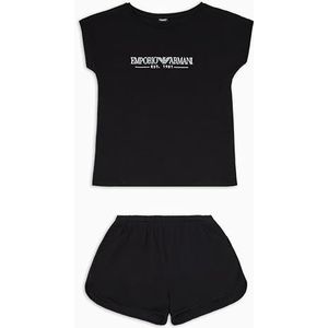 EMPORIO ARMANI Korte pyjamaset voor dames, Zwart, XS