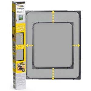 EASYmaxx Insect Protect telescopische insectenhor met net 70 x 80 cm–max. 115 x 135 cm - antraciet