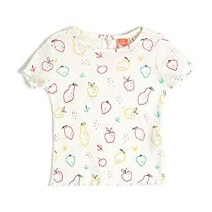 Koton Babyboys T-shirt met korte mouwen en ronde hals, bedrukt katoen, ecru design (0d1), 2-3 Jaar