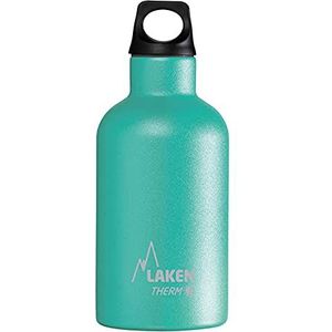 Laken Thermo Futura Thermosfles, thermosfles, roestvrij staal, drinkfles, smalle opening, 350 ml, turquoise-groen