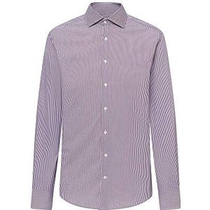 Hackett London Stretch Bengal Str overhemd voor heren, meerkleurig (Port/White 2dk), Medium (Talla del fabricante: 155)