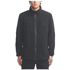 Globe Polartec Zip Thru jack, unisex, volwassenen, zwart, S