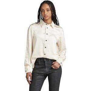 Boxy shirt ls wmn, Beige (Eggnog D23580-d414-g076), S