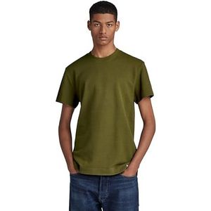 G-STAR RAW Essential Pique R T T-shirt voor heren, groen (Dark Olive D23690-d287-c744), M