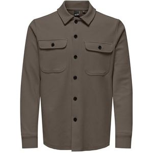 ONLY & SONS Onsnewkodyl Overshirt Sweat Noos, major brown, S