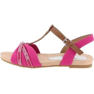 Tom Tailor Dames 5390220008 sandalen, donkerroze, 41 EU, Dkpink, 41 EU