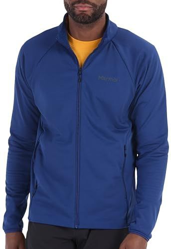 Marmot Heren Leconte Fleece Jacket, Marmot Leconte Fleece Jas heren Warm fleecejack, jack met volledige ritssluiting, ademend, windbestendig, opvouwbaar, voor wandelen en skilagen, Twilight Blue, S