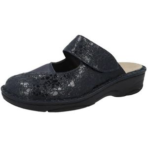 Berkemann Heliane Pantoffels voor dames, Donkerblauw Shiny, 37.5 EU