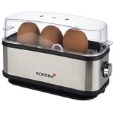Korona 25304 Eierkoker | 1 tot 3 eieren | Enkel - Eierkoker | 210 Watt | Roestvrijstalen behuizing | Snoeropwinder