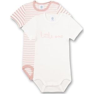 Sanetta Beige rompertje voor babymeisjes, in dubbel, wit pebble, 56 cm