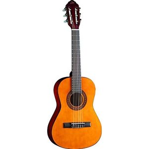 EKO GUITARS - CS-2 NATURAL, klassieke gitaar met banden en bodem van linnen, handvat en toets van berk, hoogglans afwerking, schaal 1/2, kleur naturel