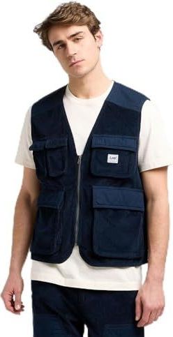 Lee - Mixed Media WW Bodywarmer - Rivet Navy - Relaxed Model