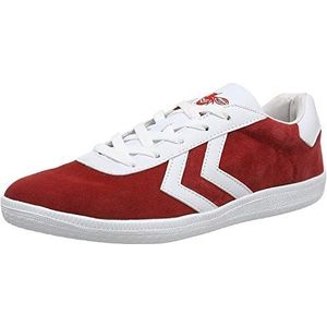 hummel Off-Field Low-Top Sneakers voor heren, Rode Rot Weiß Rot Weiß, 41 EU