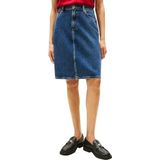 Tommy Hilfiger Rechte rok voor dames, Denim (Dee), 32W