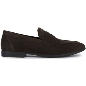 Geox Heren U Sapienza A Loafer, DK Brown, 40 EU, Dk Brown, 40 EU