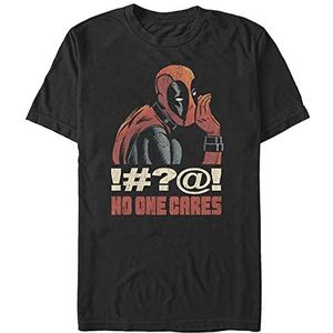 Marvel Deadpool - No One Cares Unisex Crew neck T-Shirt Black M