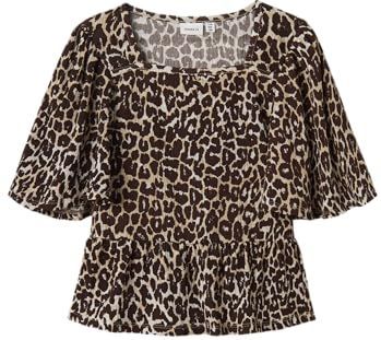 NAME IT Meisjes Nkflotta SS Top Box, Peyote, 116