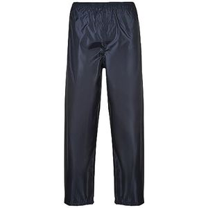 Portwest S441 Heren Lichtgewicht Verstelbare Waterdichte Klassieke Regenwerkbroek Marineblauw, XXXL
