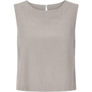 PIECES Dames Pctera Sl Top WVN, Zilvergrijs, XS