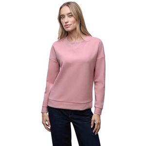 Street One Dames Shirt met geribd detail in Roze, in size: 34