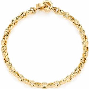 Leonardo Jewels Romea Clip & Mix 023292 Damesarmband van roestvrij staal IP goud voor bedels hanger, lengte 18,5 cm, ook voor het verlengen van de ketting, sieraden cadeau, Eine Grösse, Roestvrij