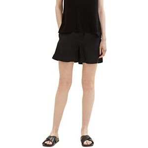 TOM TAILOR Dames 1036640 Bermuda Shorts, 14482-Deep Black, 38, 14482 - Deep Black, 38