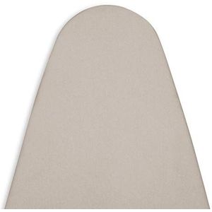 Encasa Homes Replacement Ironing Board Cover met Extra Dikke 4mm Vilten Stootkussen - Beige - Elegante kleuren Katoen, Elastiek,(Fits Standard Medium Boards of 112 x 33 cm) Warmtereflecterend