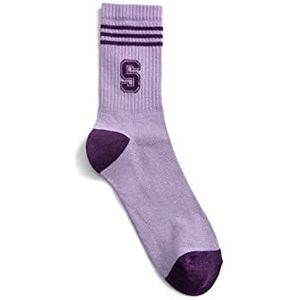 Koton Dames College Geborduurde Socket Socks, paars (348), One Size