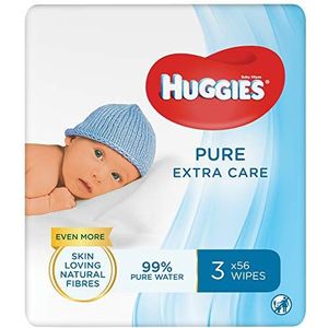 Huggies baby billendoekjes Pure Extra Care - 168 doekjes - 3 x 56 doekjes - Voordeelverpakking