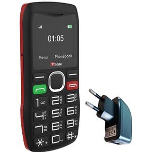 TTfone TT880 Mobiele telefoon met grote knoppen en noodhulpknop voor senioren (met netlader)