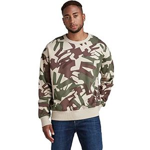 G-STAR RAW Oversized sweatshirt voor heren, meerkleurig (Dk Brick Peacehand C365-d032), XS