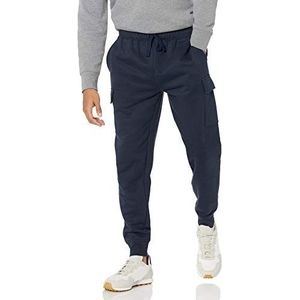Amazon Essentials Heren Cargo Fleece Jogger Joggingbroek, Navy, Medium