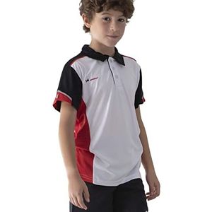 ASIOKA - Sportief poloshirt voor kinderen - Sportshirt voor kinderen - Technisch T-shirt met kraag en korte mouwen - Kleur Wit