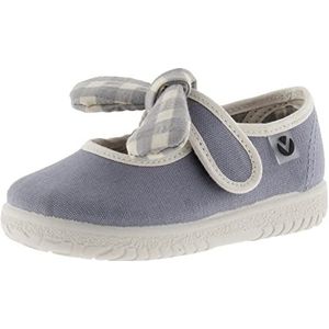 victoria Mercedita Flat Losse canvas & strepen & strik VICHY 1051131-KIDS voor meisjes, schuur, 25 EU