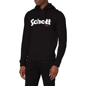 Schott NYC Swhood Sweatshirt voor heren, Zwart, L/Tall