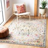 SAFAVIEH Modern chic tapijt voor woonkamer, eetkamer, slaapkamer - Madison Collection, laagpolig, grijs en goud, 91 x 152 cm