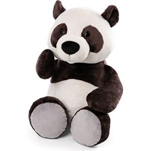 Zachte knuffel panda Pandaboo 50 cm wit-zwart - Zacht speelgoed gemaakt van zachte pluche, schattig zacht speelgoed om mee te knuffelen en te spelen, geweldig geschenkidee