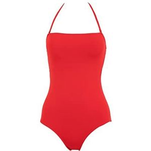 DeFacto Vrouwen zwemkleding badpak regular fit tankini bikini dames badpak dames badpak badpak voor dames, rood, XL