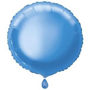 Ronde folieballon - 45 cm - koningsblauw