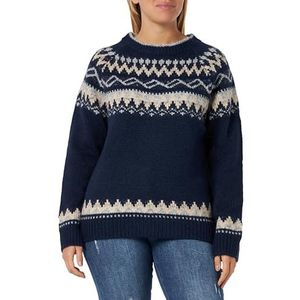 blonda Dames Noorse trui 15424761-BL01, Navy Grijs Beige, XL/XXL, marineblauw, grijs, beige, XL/XXL