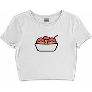 Bona Basics, Digitaal bedrukt, basic T-shirt voor dames,%100 katoen, wit, casual, damestops, maat: XL, Wit, XL