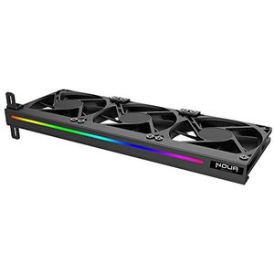Noua Monsoon ARGB ondersteuning voor grafische kaart ARGB 5V 3pin met 3 ventilatoren van 90 mm, GPU-koellichaam, ondersteunt moer aura 5V, PCI-montage eenvoudige installatie