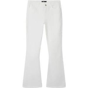 LMTD Broek - NlfTazza - Bright White - LMTD - 12 jaar (152) - Broeken - Katoen