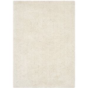 Safavieh Shaggy tapijt, SG256, handgetuft polyester en microvezel, parelwit, 152 x 243 cm