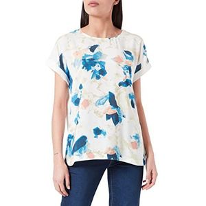 TOM TAILOR Dames T-shirt met print 1031211, 29525 - Colorful Watercolor Design, XXS
